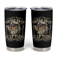 Motor Boat Captain Tumbler Cup Funny Pontoon Boating Motor Boatin Lake