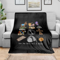 Easter Story Throw Blanket He is Risen Let Me Tell You A Story Christian - Wonder Print Shop