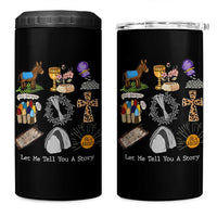 Easter Story 4 in 1 Can Cooler Tumbler He is Risen Let Me Tell You A Story Christian - Wonder Print Shop