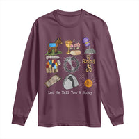 Easter Story Long Sleeve Shirt He is Risen Let Me Tell You A Story Christian - Wonder Print Shop