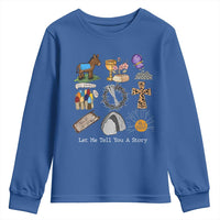 Easter Story Youth Sweatshirt He is Risen Let Me Tell You A Story Christian - Wonder Print Shop