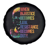 Notorious RBG Spare Tire Cover When Injustice Becomes Law Resistance Becomes Duty