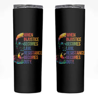 Notorious RBG Skinny Tumbler When Injustice Becomes Law Resistance Becomes Duty