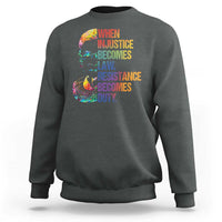 Notorious RBG Sweatshirt When Injustice Becomes Law Resistance Becomes Duty