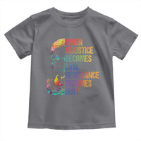 Notorious RBG Toddler T Shirt When Injustice Becomes Law Resistance Becomes Duty