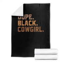 Dope Black Cowgirl Throw Blanket Black History Month African American - Wonder Print Shop