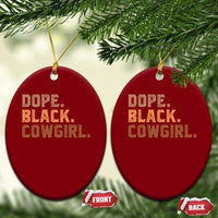 Dope Black Cowgirl Ceramic Ornament Black History Month African American - Wonder Print Shop