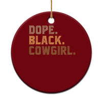 Dope Black Cowgirl Ceramic Ornament Black History Month African American - Wonder Print Shop