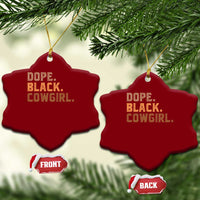 Dope Black Cowgirl Ceramic Ornament Black History Month African American - Wonder Print Shop