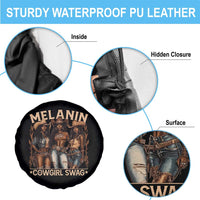 Melanin Cowgirls Spare Tire Cover Black History Month African Melanin Pride