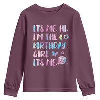 Its Me Hi Im The Birthday Girl Youth Sweatshirt Tie Dye Colorful