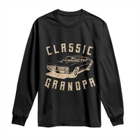 Funny Grandpa Classic Car Graphic Long Sleeve Shirt