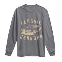 Funny Grandpa Classic Car Graphic Long Sleeve Shirt