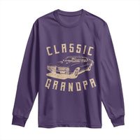 Funny Grandpa Classic Car Graphic Long Sleeve Shirt
