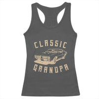 Funny Grandpa Classic Car Graphic Racerback Tank Top