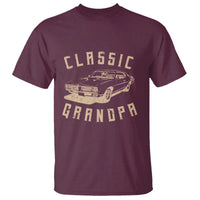 Funny Grandpa Classic Car Graphic T Shirt