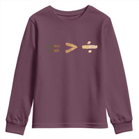 Equality Is Better than Division Youth Sweatshirt Equal Rights Math Symbol