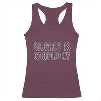 Silence Is Complicity Racerback Tank Top Political Resist Protest