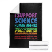I Support Progressive Liberal Democratic Causes Protest Throw Blanket