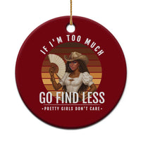 Black History African Melanin Cowgirl Ceramic Ornament Country Girls African American Western Tribute