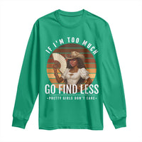 Black History African Melanin Cowgirl Long Sleeve Shirt Country Girls African American Western Tribute