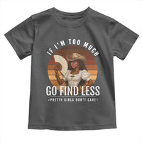Black History African Melanin Cowgirl Toddler T Shirt Country Girls African American Western Tribute