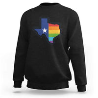 LGBTQ Texas State Flag Sweatshirt - Wonder Print Shop