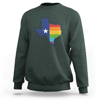 LGBTQ Texas State Flag Sweatshirt - Wonder Print Shop