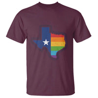 LGBTQ Texas State Flag T Shirt - Wonder Print Shop