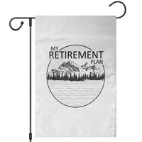 My Retirement Plan Lake Life Garden Flag Retired To The Lake Cool Outdoor Camping - Wonder Print Shop