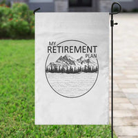 My Retirement Plan Lake Life Garden Flag Retired To The Lake Cool Outdoor Camping - Wonder Print Shop