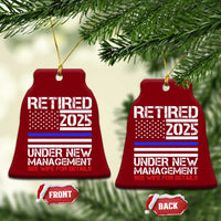 Police Retirement 2025 Ceramic Ornament Funny Retired Under New Management See Wife For Details - Wonder Print Shop