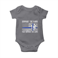 Police K9 Baby Onesie Support The Paws That Enforce The Laws US Flag - Wonder Print Shop