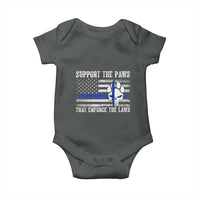 Police K9 Baby Onesie Support The Paws That Enforce The Laws US Flag - Wonder Print Shop