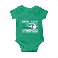 Police K9 Baby Onesie Support The Paws That Enforce The Laws US Flag - Wonder Print Shop