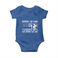 Police K9 Baby Onesie Support The Paws That Enforce The Laws US Flag - Wonder Print Shop