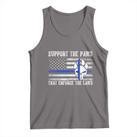 Police K9 Tank Top Support The Paws That Enforce The Laws US Flag - Wonder Print Shop