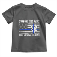 Police K9 Toddler T Shirt Support The Paws That Enforce The Laws US Flag - Wonder Print Shop