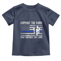 Police K9 Toddler T Shirt Support The Paws That Enforce The Laws US Flag - Wonder Print Shop