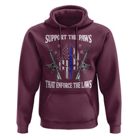 Police K9 Hoodie Support The Paws That Enforce The Laws American Flag - Wonder Print Shop