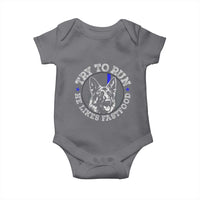 Funny Police K9 Baby Onesie Try To Run He Like Fast Food - Wonder Print Shop