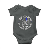Funny Police K9 Baby Onesie Try To Run He Like Fast Food - Wonder Print Shop