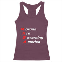 Morons Are Governing America Racerback Tank Top