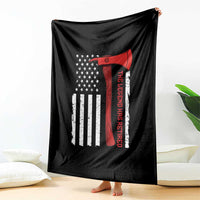 The Legend Has Retired Firefighter Throw Blanket Vintage Retirement Gifts Fireman American Flag - Wonder Print Shop
