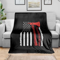 The Legend Has Retired Firefighter Throw Blanket Vintage Retirement Gifts Fireman American Flag - Wonder Print Shop