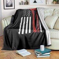 The Legend Has Retired Firefighter Throw Blanket Vintage Retirement Gifts Fireman American Flag - Wonder Print Shop
