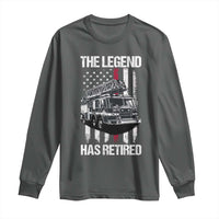Retired Firefighter Long Sleeve Shirt American Flag Vintage Fireman Retirement Gifts - Wonder Print Shop