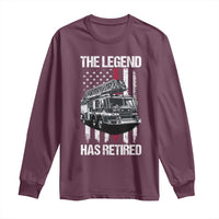 Retired Firefighter Long Sleeve Shirt American Flag Vintage Fireman Retirement Gifts - Wonder Print Shop