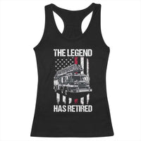 Retired Firefighter Racerback Tank Top American Flag Vintage Fireman Retirement Gifts - Wonder Print Shop