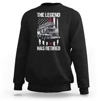Retired Firefighter Sweatshirt American Flag Vintage Fireman Retirement Gifts - Wonder Print Shop